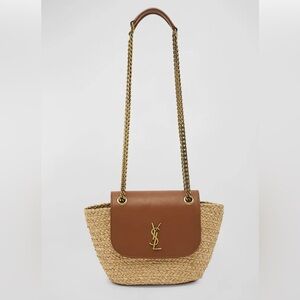 SOLD - Panier Mini YSL flap crossbody basket bag